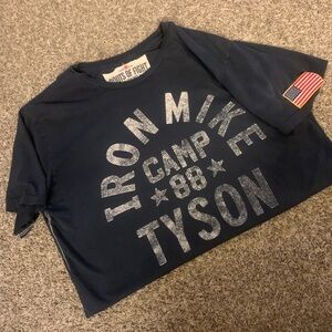 Men’s Size Lg Roots Of Fight Iron Mike Tyson Camp 88 T-Shirt
